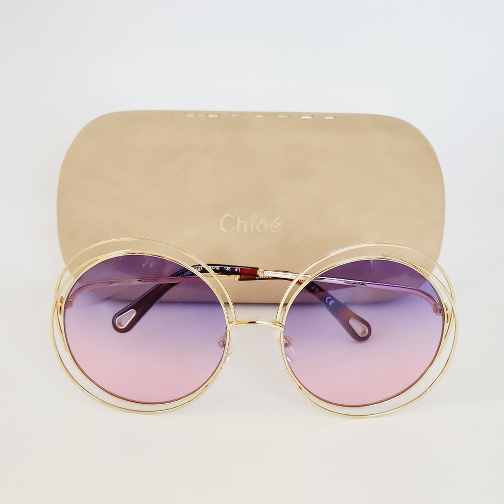 ❤️CHLOE ROSIE OVERSIZED ROUND SUNGLASSES - Picture 6 of 6